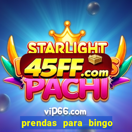 prendas para bingo de natal